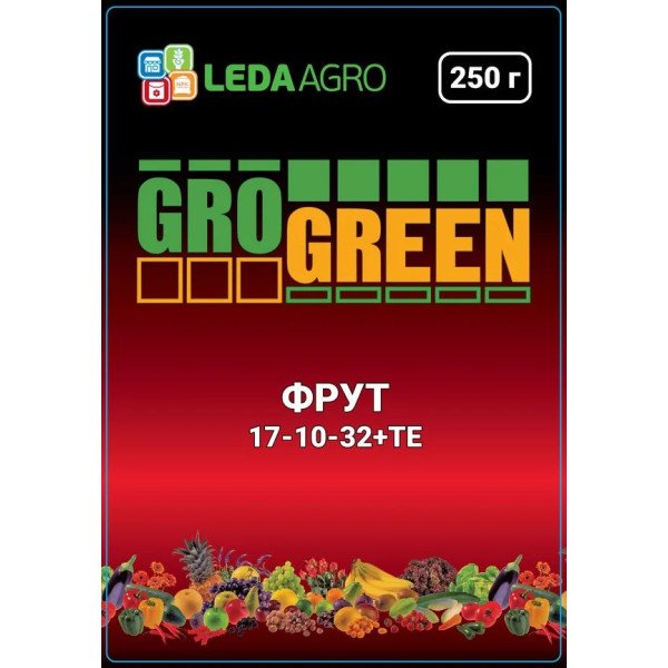 Добриво Фрут NPK 17-10-32 /250 г/ *Gro Green*