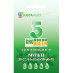 Добриво-гель Мульті 5 NPK 20-20-20+6Ca+3MgO+TE /250 г/ *Gro Green*