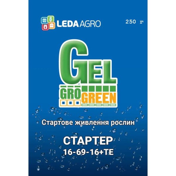 Добриво-гель Стартер NPK 16-69-16+ТЕ /250 г/ *Gro Green*