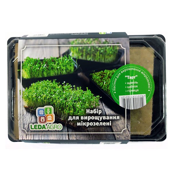 Насіння мікрозелені (мікрогрін) Тарт /гірчиця, цибуля, щавель/ *LedaAgro*