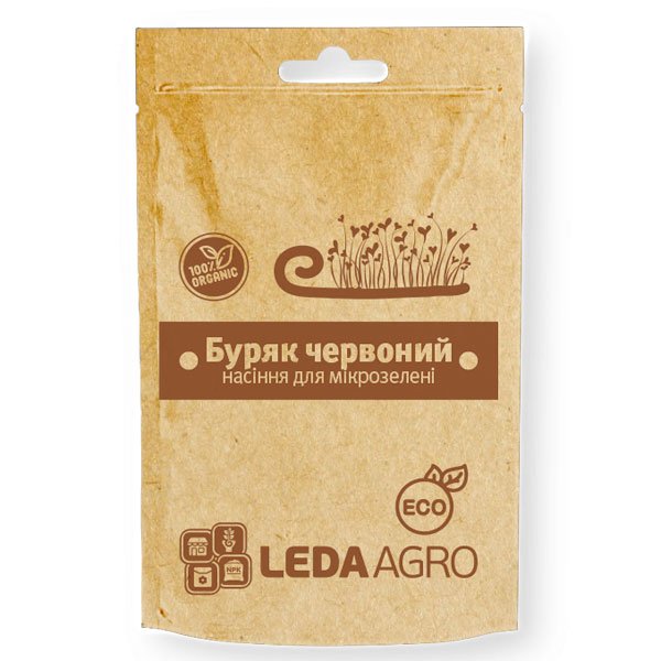 Насіння мікрозелені (мікрогрін) Буряк червоний /5 г/ *LedaAgro*