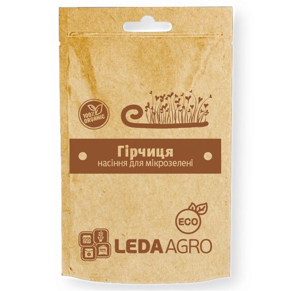 Насіння мікрозелені (мікрогрін) Гірчиця /5 г/ *LedaAgro*