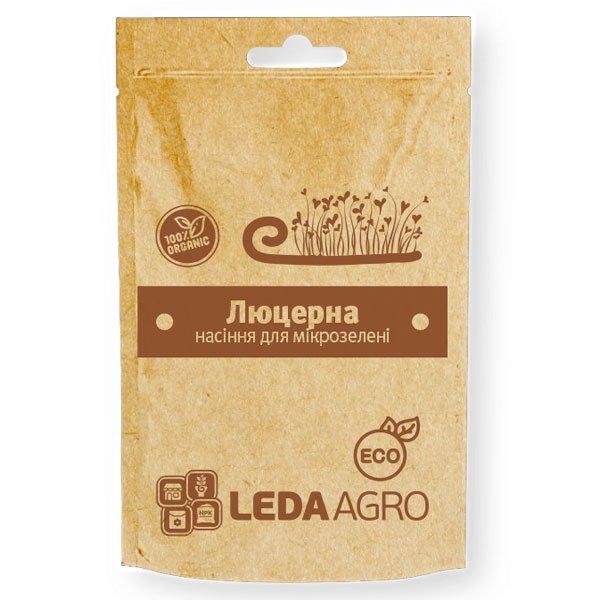 Насіння мікрозелені (мікрогрін) Люцерна /5 г/ *LedaAgro*