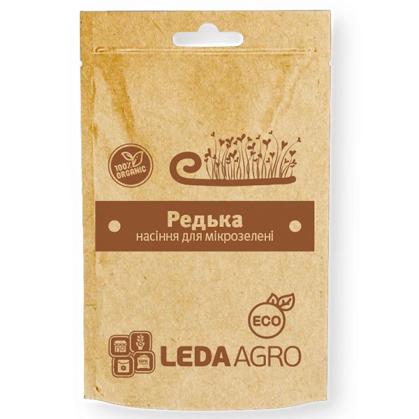 Насіння мікрозелені (мікрогрін) Редька /10 г/ *LedaAgro*