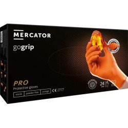 Перчатки Гоугрип оранж 50 штук (25 пар) /размер L/ *Mercator Medical*