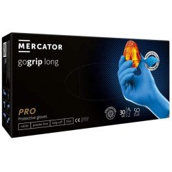 Перчатки Гоугрип блу лонг 50 штук (25 пар) /размер L/ *Mercator Medical*