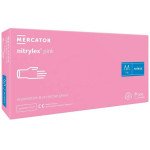Рукавички Нітрілекс пінк 100 штук (50 пар) /розмір M/ *Mercator Medical*