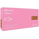 Перчатки Нитрилекс пинк 100 штук (50 пар) /размер XL/ *Mercator Medical*