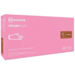 Рукавички Нітрілекс пінк 100 штук (50 пар) /розмір XL/ *Mercator Medical*