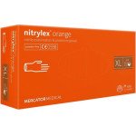 Перчатки Нитрилекс оранж 100 штук (50 пар) /размер XL/ *Mercator Medical*