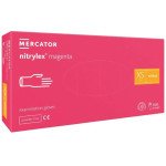 Рукавички Нітрілекс маджента 100 штук (50 пар) /розмір XS/ *Mercator Medical*