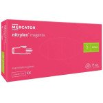 Рукавички Нітрілекс маджента 100 штук (50 пар) /розмір S/ *Mercator Medical*