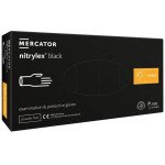 Рукавички Нітрілекс блек 100 штук (50 пар) /розмір XS/ *Mercator Medical*