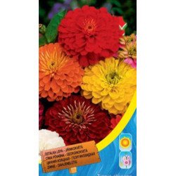 Цинія жоржиновидна суміш /0,7 г/ *Moravoseed*