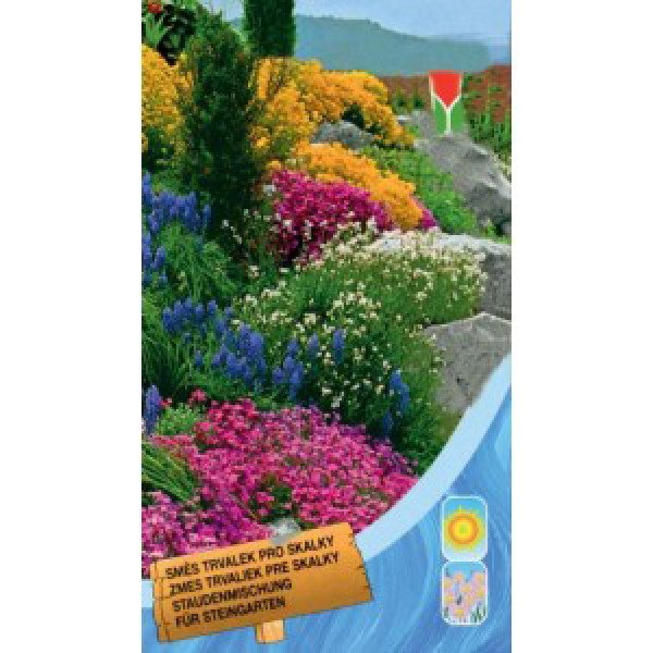 Семена смеси многолетних растений для альпийских горок /0,5 г/ *Moravoseed*