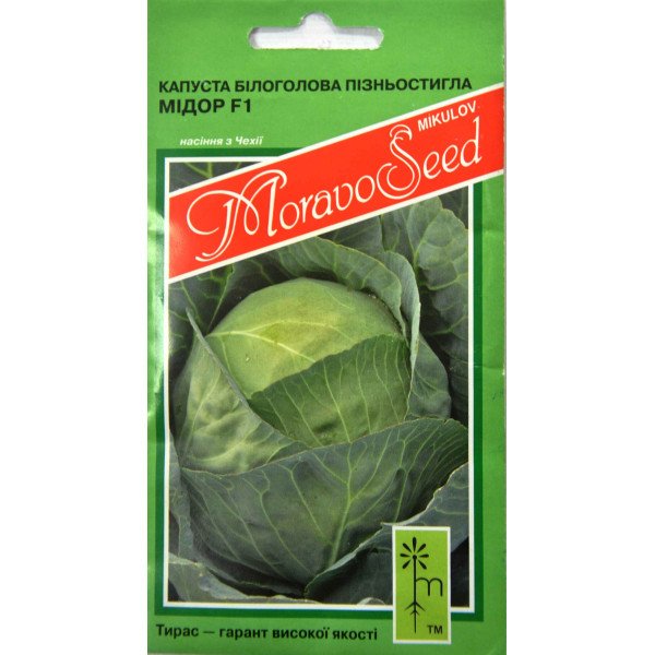 Насіння капусти білоголової Мідор F1 /0,2 г/ *Moravoseed*