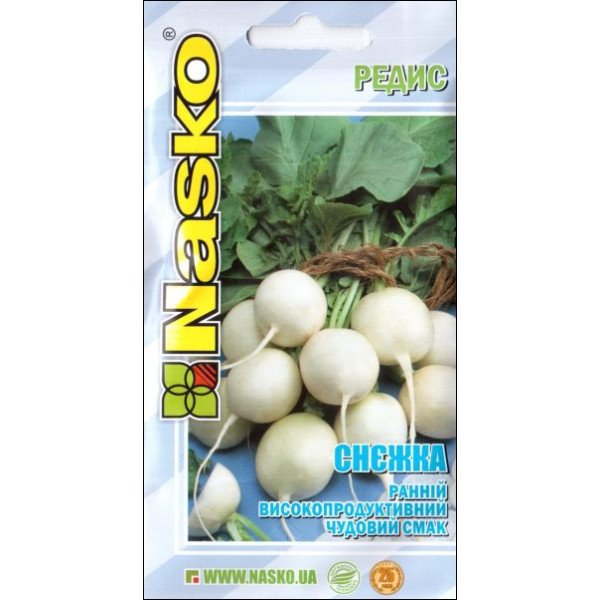 Семена редиса Снежка /5 г/ *Наско*