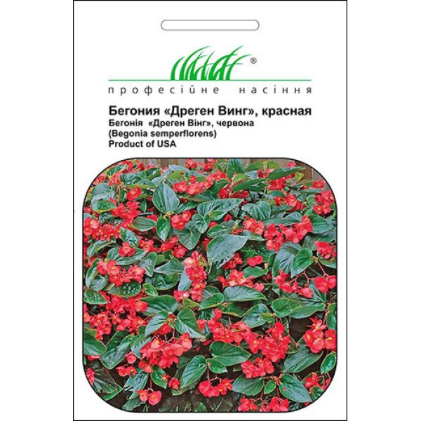 Семена бегонии Дреген Винг красная /5 семян/ *Профессиональные семена*