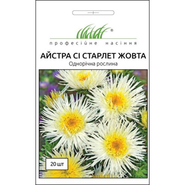 Насіння айстри Сі Старлет жовта /20 насінин/ *Професійне насіння*