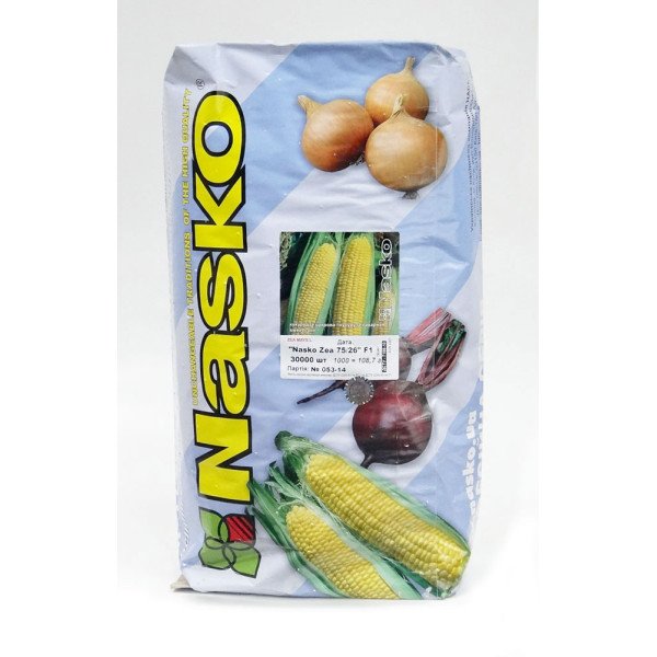 Насіння кукурудзи цукрової Nasko Zea 75/26 F1 /30.000 насінин/ *Наско*