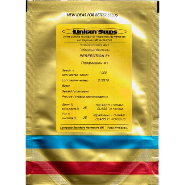 Семена баклажана Перфекшен F1 /1.000 семян/ *United Genetics*