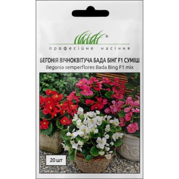 Семена бегонии Бада Бинг F1 смесь /20 семян/ *Профессиональные семена*