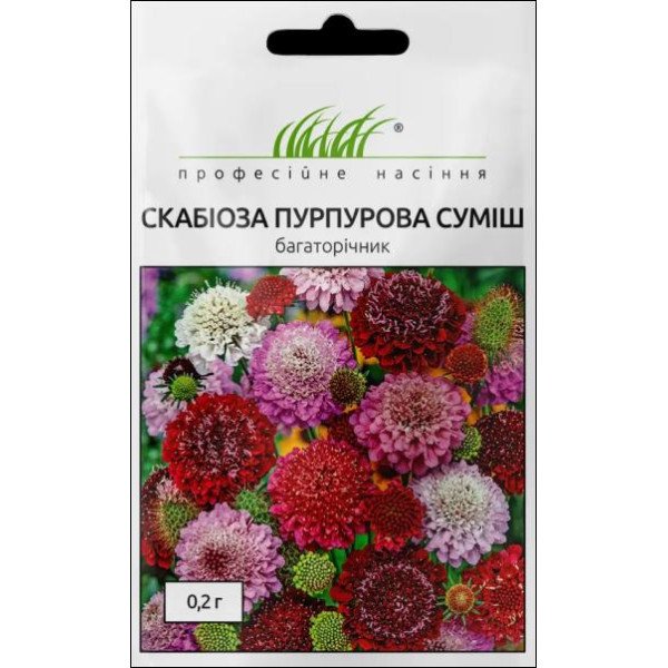 Семена Скабиозы пурпурная смесь смесь /0,2 г/ *Профессиональные семена*