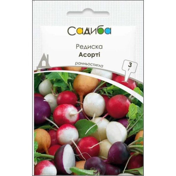 Семена редиса Ассорти /3 г/ *Садыба*