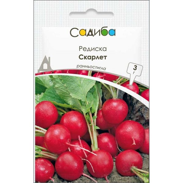 Семена редиса Скарлет /3 г/ *Садыба*