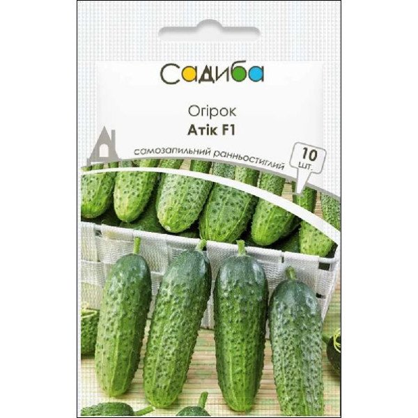Семена огурца Атик F1 /10 семян/ *Садыба*