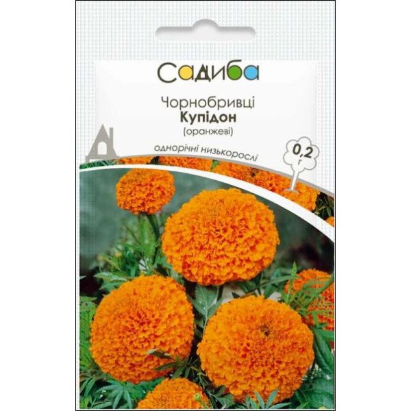 Насіння чорнобривців Купідон оранжеві /0,2 г/ *Садиба*