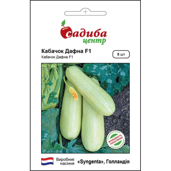 Семена кабачка Дафна F1 /5 семян/ *Садыба*