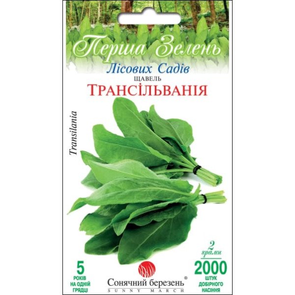 Семена щавля Трансильвания /2000 семян/ *Солнечный Март*