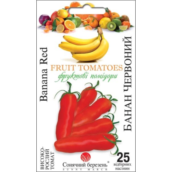 Семена томата Банан красный /25 семян/ *Солнечный Март*