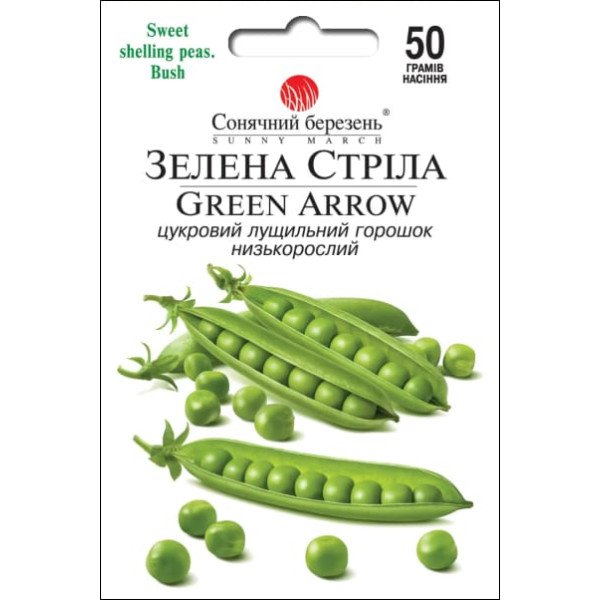 Семена гороха Зеленая стрела /50 г/ *Солнечный Март*