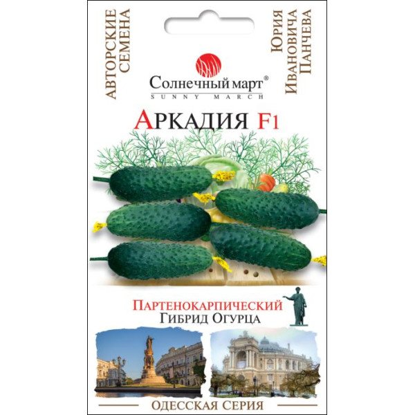 Насіння огірка Аркадія F1 /10 насінин/ *Сонячний Березень*