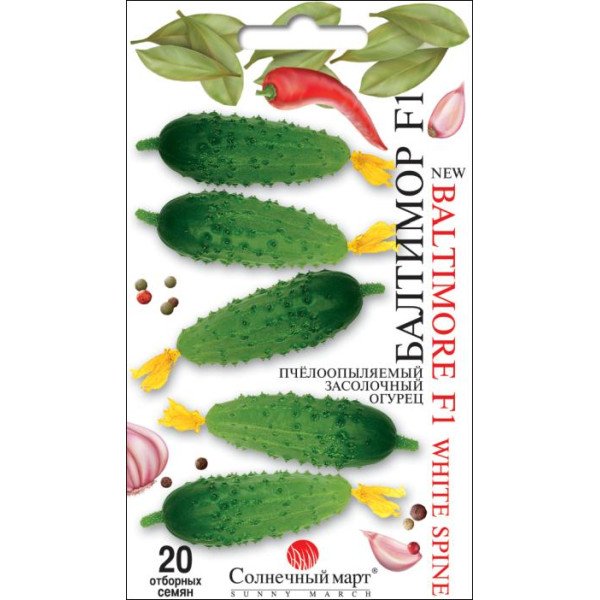 Насіння огірка Балтімор F1 /20 насінин/ *Сонячний Березень*