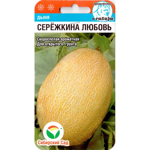 Насіння дині Сережкина любов /5 насінин/ *СібСад*
