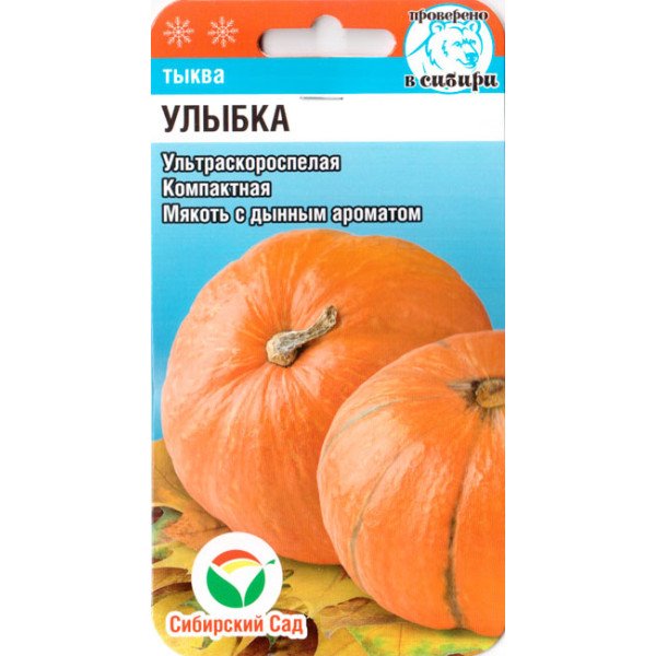 Тыква Улыбка /5 семян/ *СибСад*