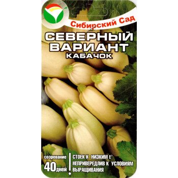 Кабачок Северный вариант /5 семян/ *СибСад*