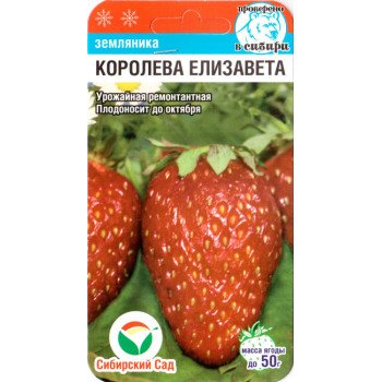 Клубника Королева Елизавета /10 семян/ *СибСад*