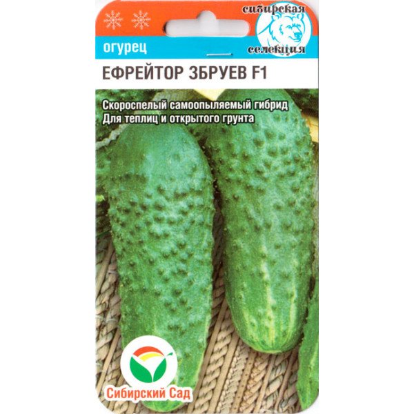 Семена огурца Ефрейтор Збруев F1 /7 семян/ *СибСад*