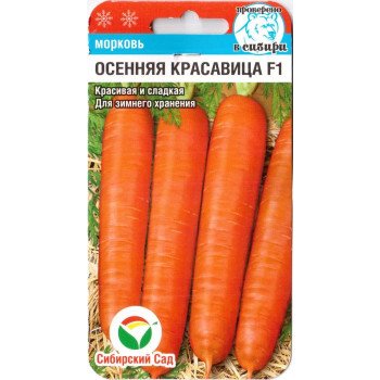 Морковь Осенняя красавица F1 /120 семян/ *СибСад*