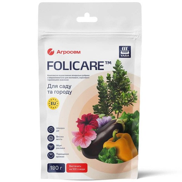 Добриво YaraFolicare для саду та городу /180 г/ *Yara*