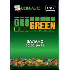 Добриво Баланс NPK 20-20-20 /250 г/ *Gro Green*